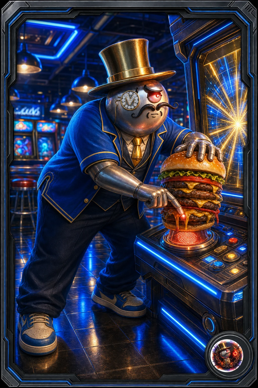 Burger Brute Force / 漢堡暴力破解 原創 3D 黑客收藏卡